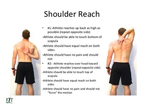 shoulder reach behind back test